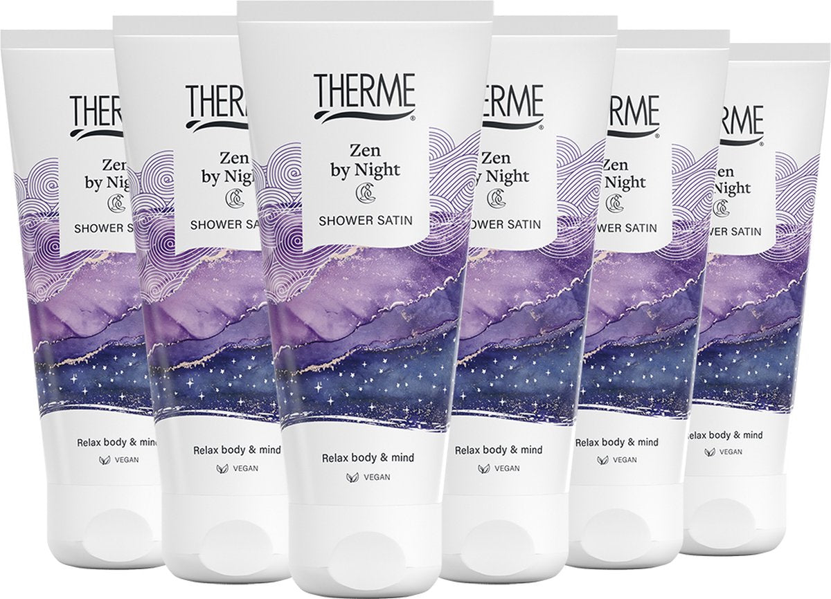 6x Therme Shower Satin Zen by Night 200 ml