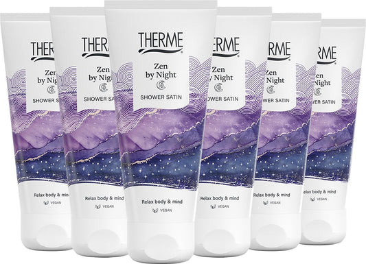 6x Therme Shower Satin Zen by Night 200 ml