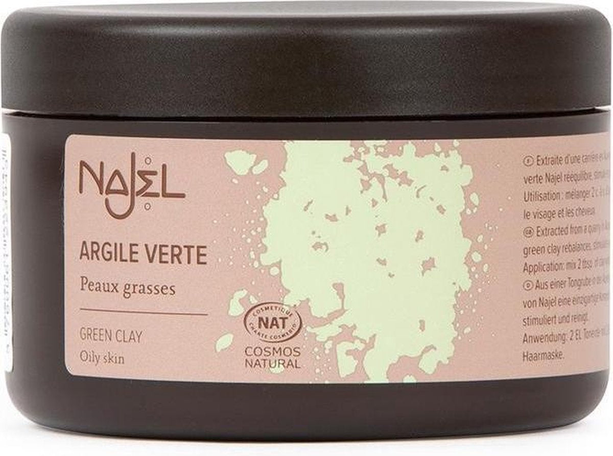 Gezichtsmasker Masker Gezicht Verzorgend Masker Vrouwen Groene Kleipoeder 150g Najel Aleppo