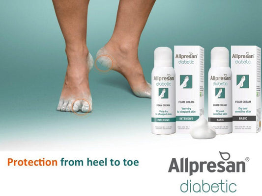 Allpresan Diabetic Care Intensive Voeten Schuimcrème 125 ml - zeer droge huid