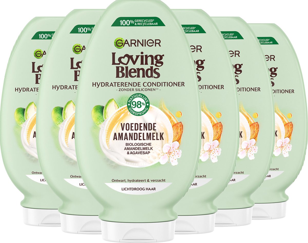 Garnier Loving Blends Amandel & Agave Conditioner - 6 x 200 ml – Voordeelverpakking