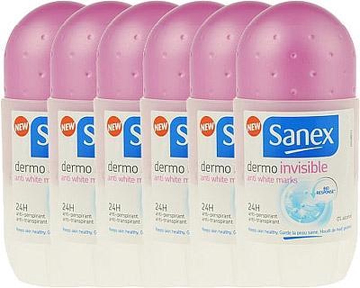 Sanex Deodorant Deoroller Dermo Invisible Voordeelverpakking