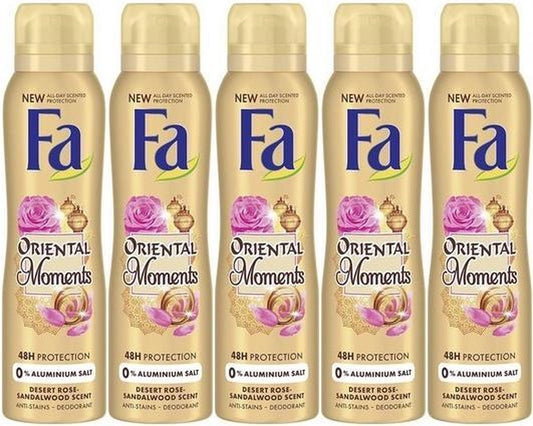 FA  Deospray oriental moments 150ml - Multipak 5 stuks
