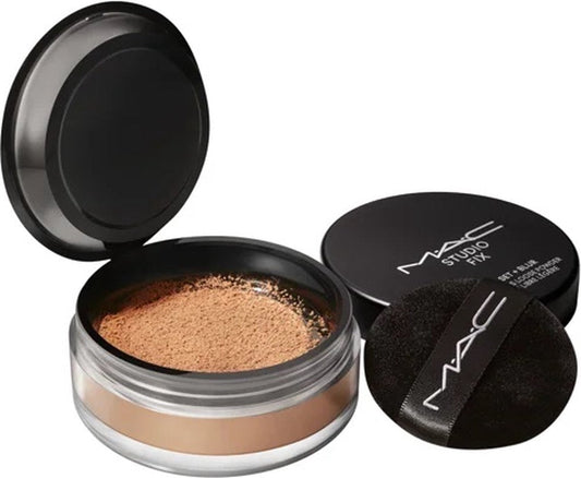 MAC studio fix pro set + blur Loose powder mini 0.90g Medium Deep