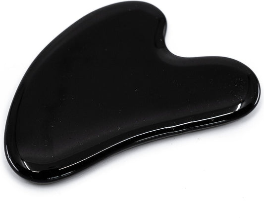 Guasha Schraper Obsidiaan Hart (80 mm)