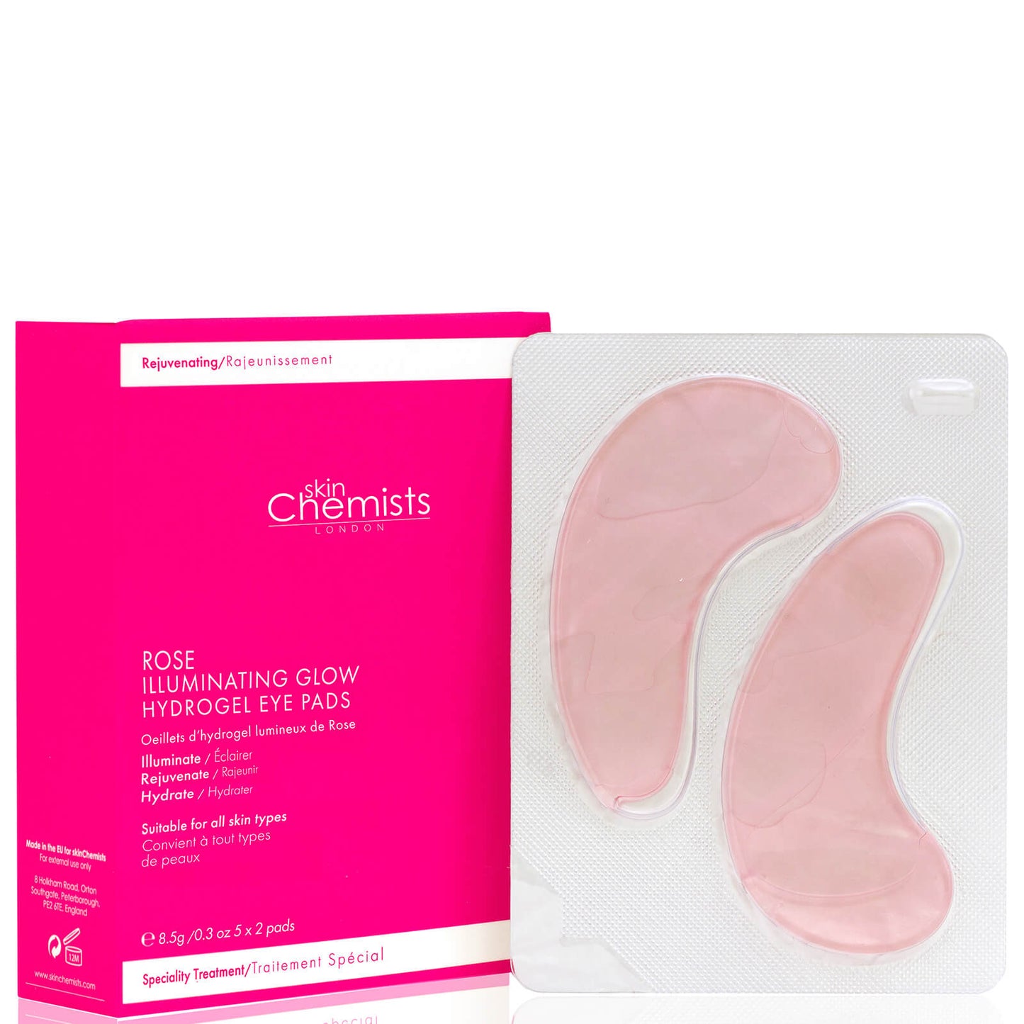 Rose Illuminating Glow Hydrogel Eye Pads (Pack of 5)