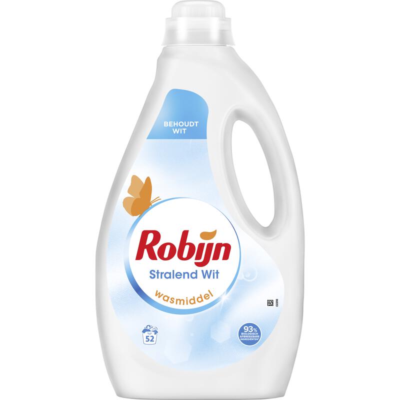 Robijn Stralend Wit Wasmiddel 2600 ML