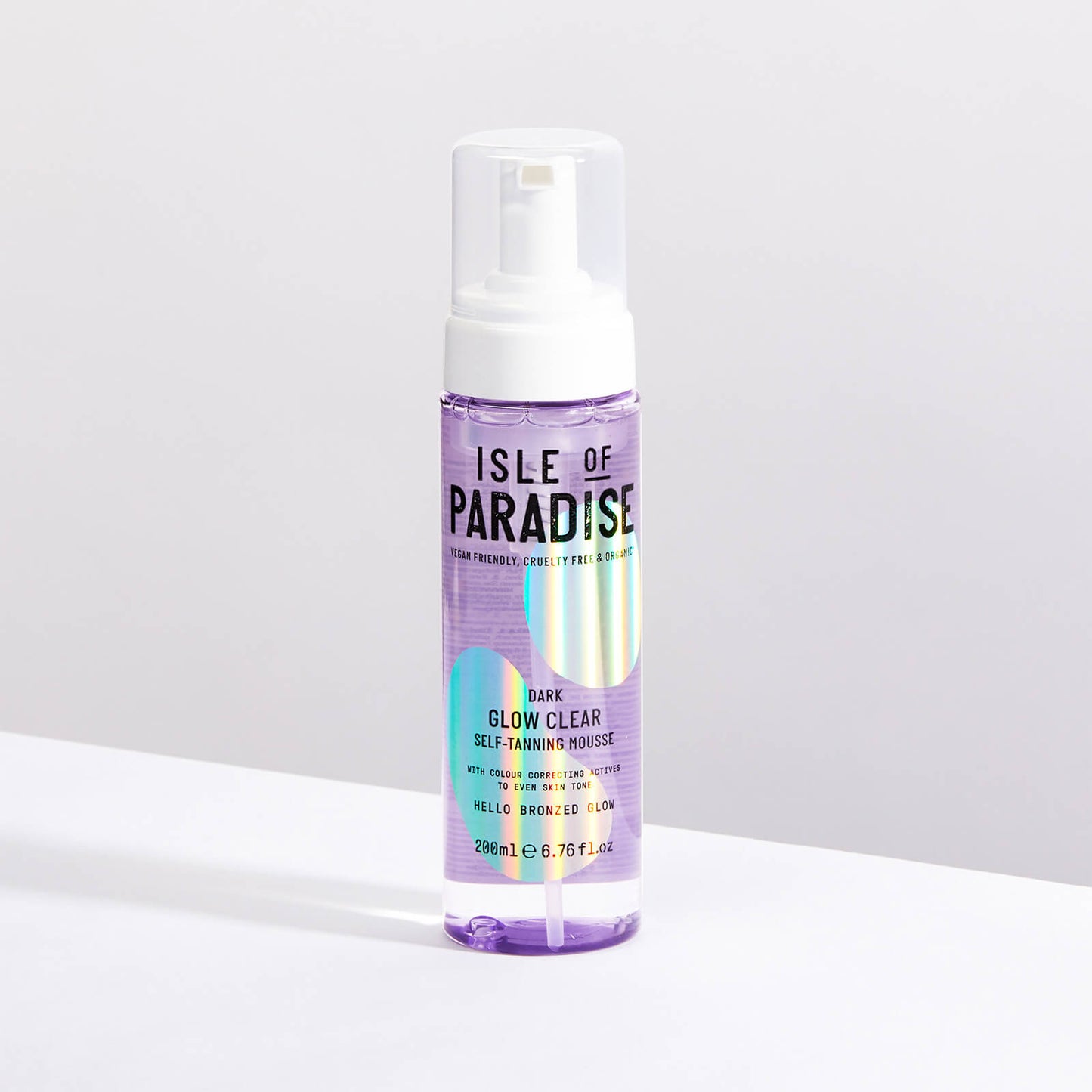 Isle of Paradise Glow Clear Self-Tanning Mousse - Dark 200ml