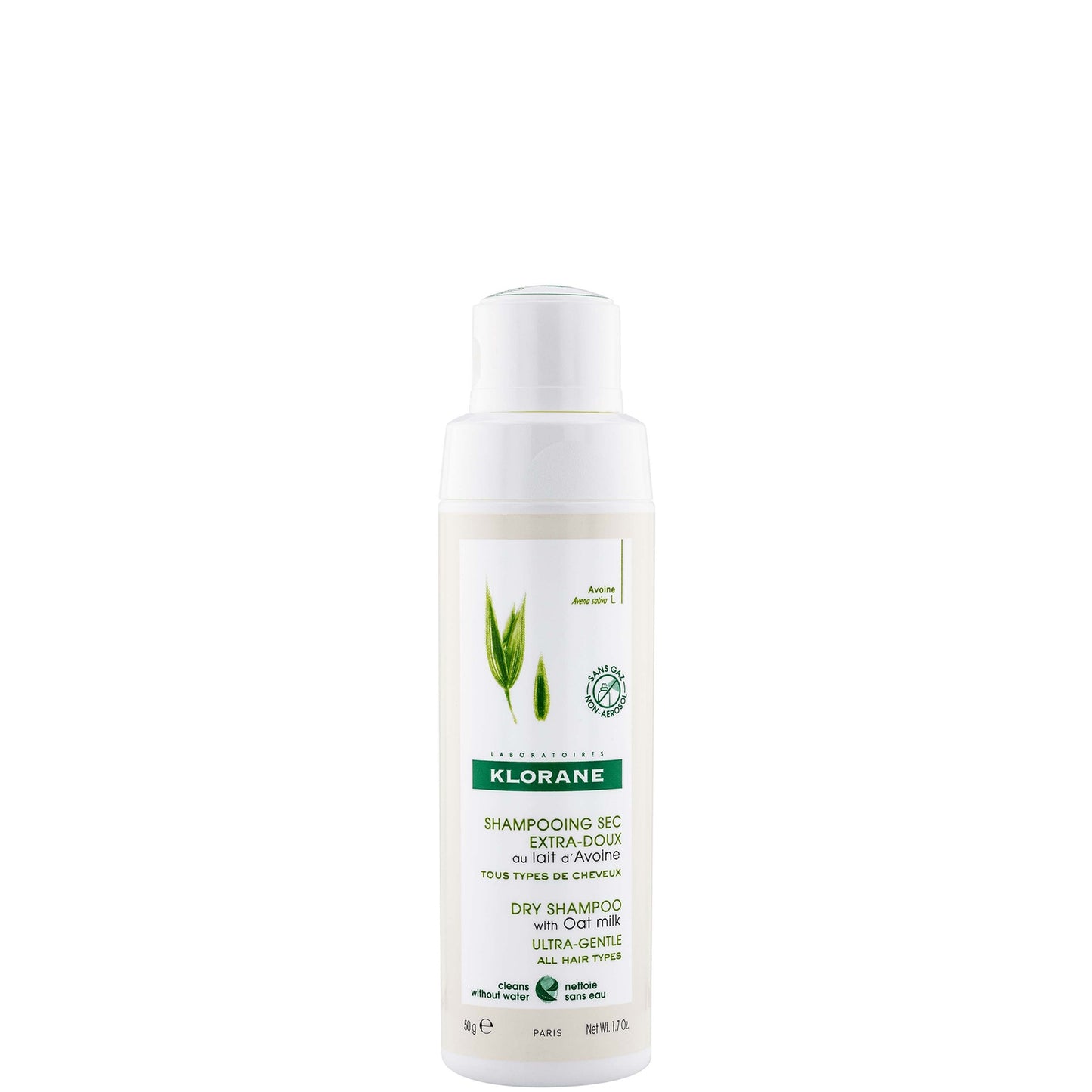 KLORANE Eco-Friendly Dry Shampoo with Oat Milk for All Hair Types 50g