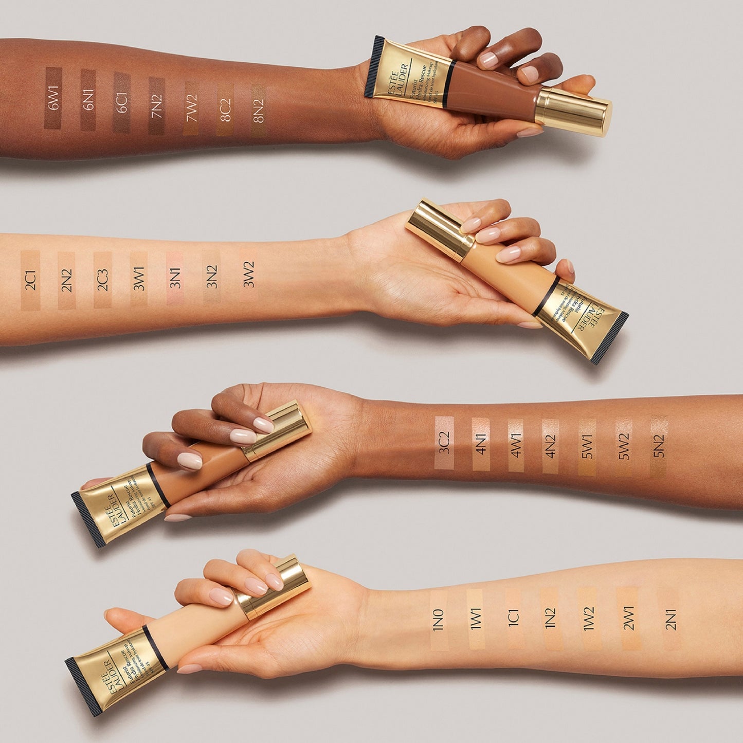 Estée Lauder Futurist Hydra Rescue Moisturising Foundation Makeup SPF45 (Various Shades) - 1W2 Sand