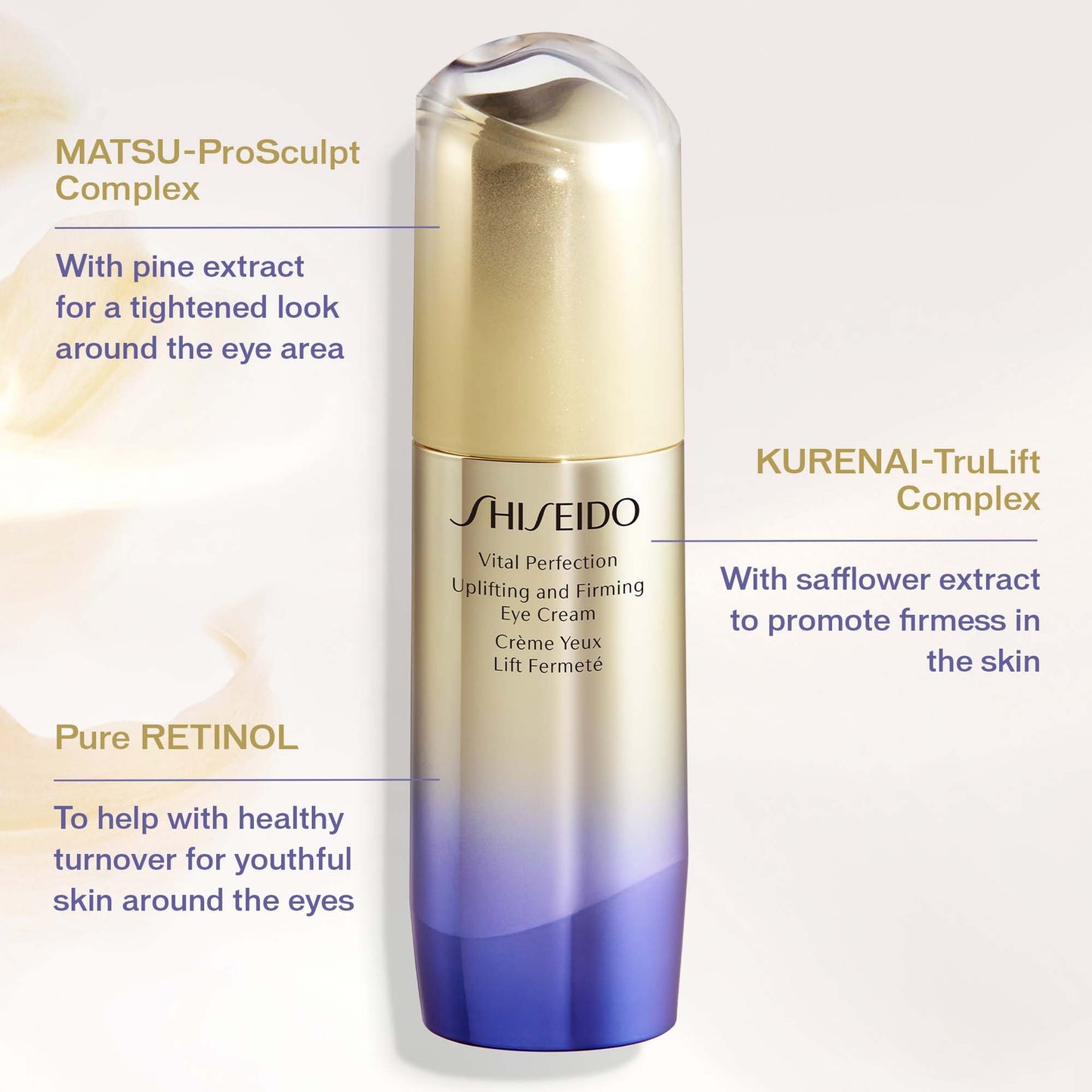 Shiseido Vital Perfection Oppeppende en Verstevigende Oogcrème 15 ml