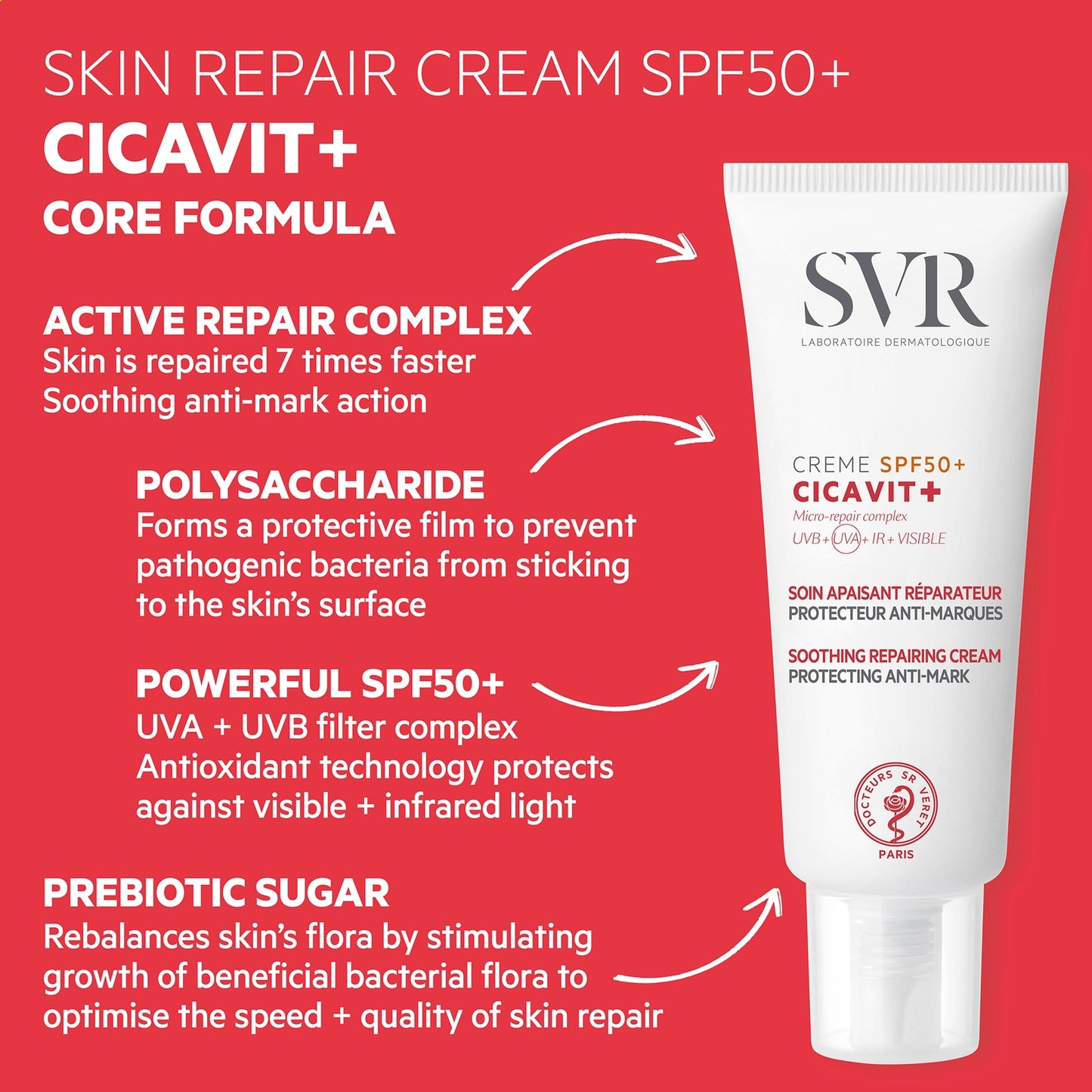Cicavit+ SPF50+ Scar, Wound and Tattoo Protection Precision Sunscreen 40ml