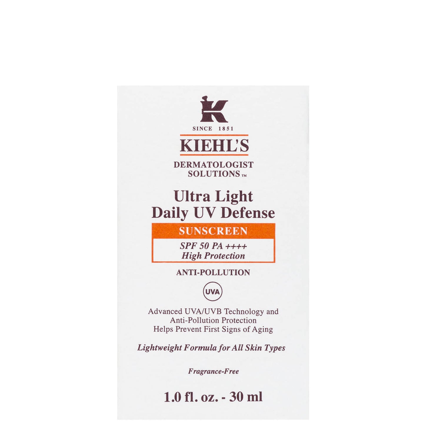 Kiehl’s Ultra Light Daily UV Defense SPF50