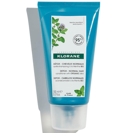 KLORANE Detox Conditioner with Organic Aquatic Mint for Pollution-Exposed Hair 150ml