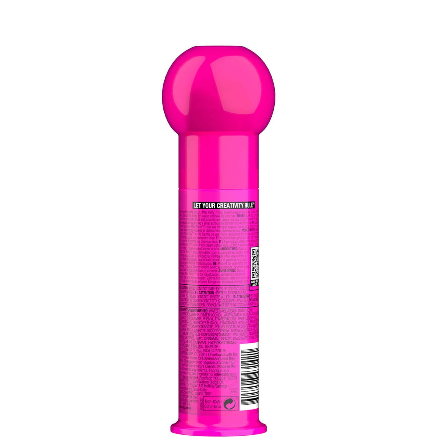 TIGI Bed Head After Party Smoothing Cream for Silky and Shiny Hair 100ml