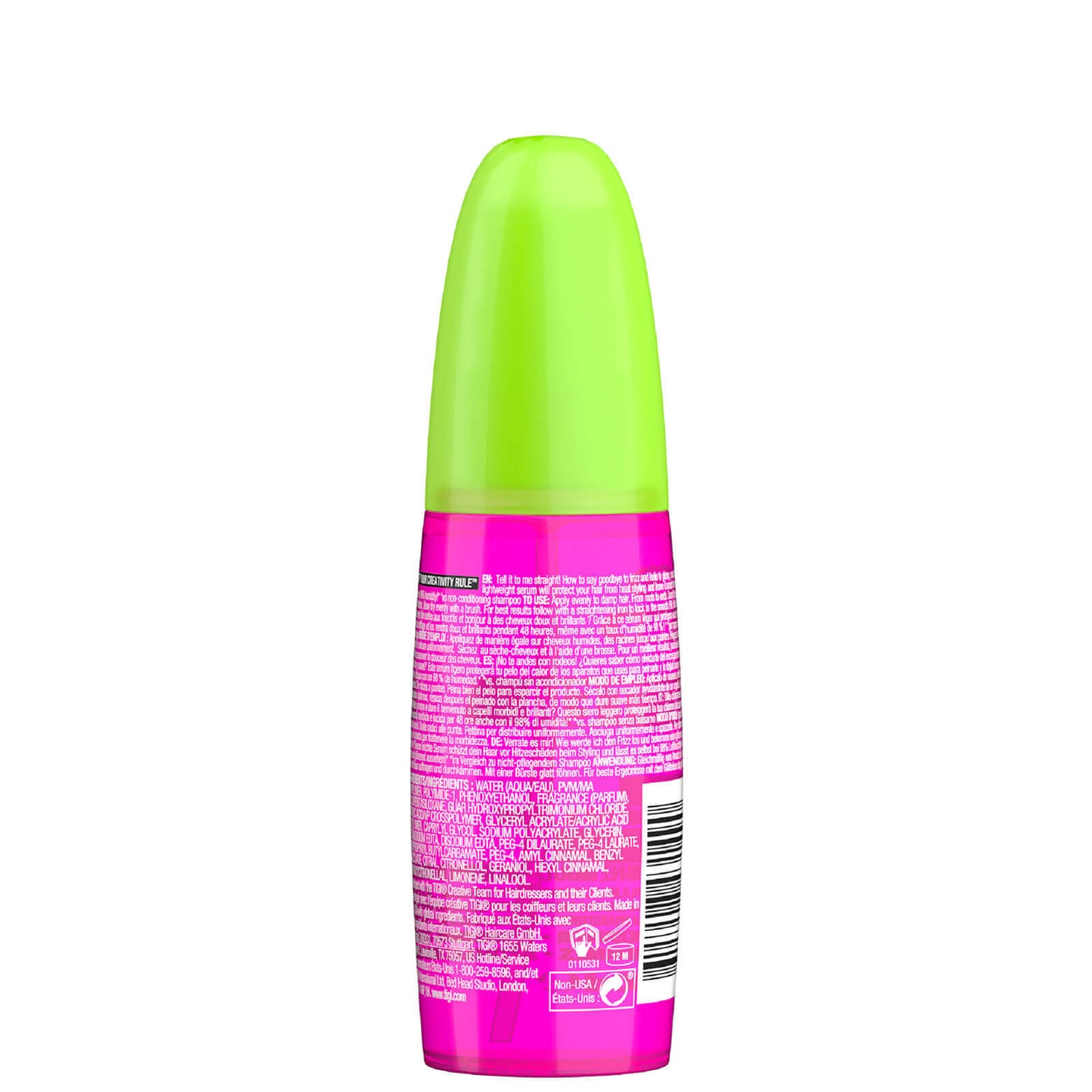 TIGI Bed Head Straighten Out Anti Frizz Serum for Smooth Shiny Hair 100ml