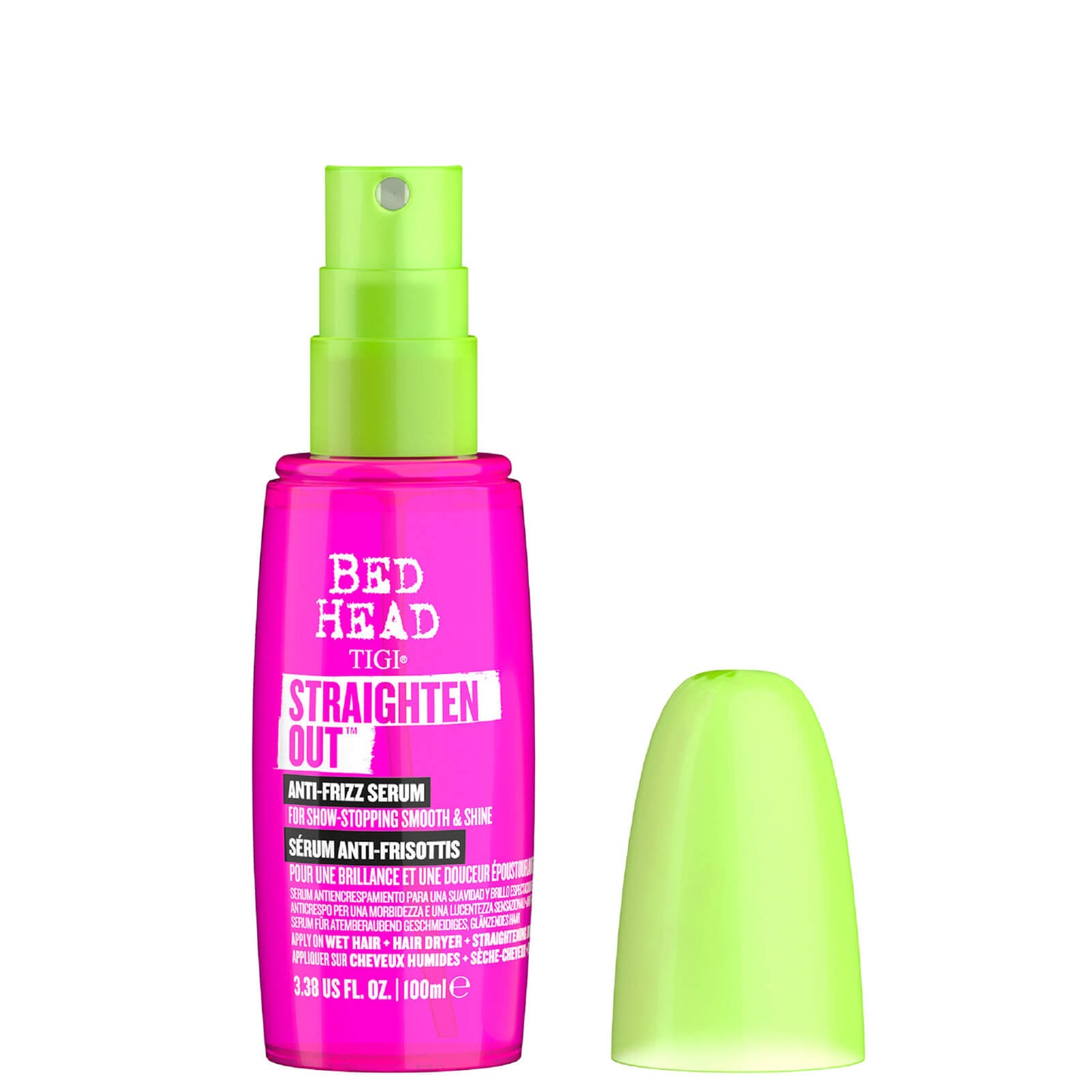 TIGI Bed Head Straighten Out Anti Frizz Serum for Smooth Shiny Hair 100ml