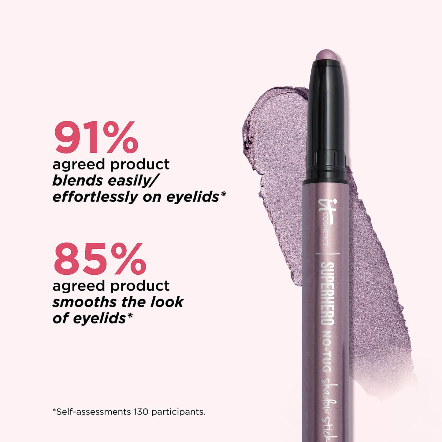 IT Cosmetics Superhero No-Tug Waterproof Eyeshadow Stick 20g (Various Shades) - Epic Amethyst