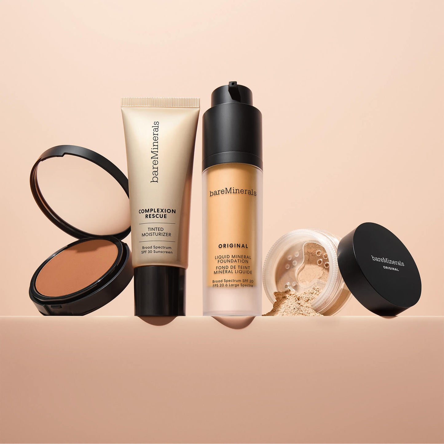 bareMinerals BAREPRO 16HR Skin-Perfecting Powder Foundation 8g (Various Shades) - Fair 10 Neutral