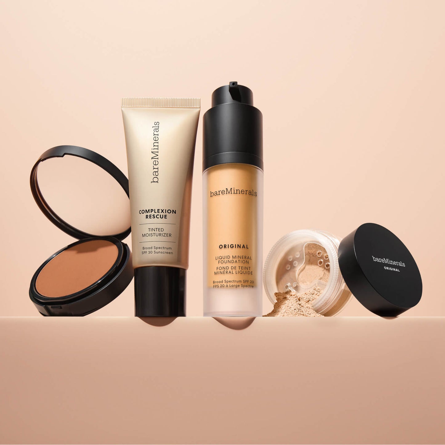 bareMinerals BAREPRO 16HR Skin-Perfecting Powder Foundation 8g (Various Shades) - Fair 10 Neutral