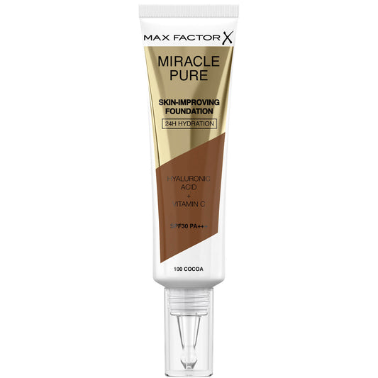 Max Factor Miracle Pure Skin Improving Foundation 30ml (Various Shades) - Cocoa