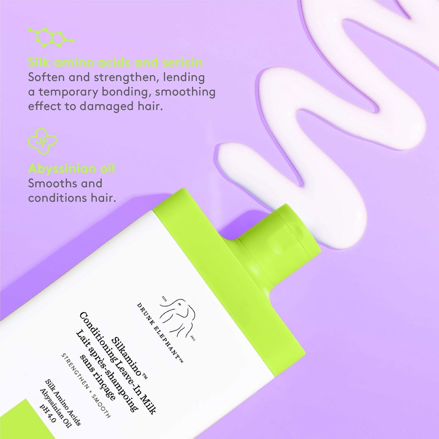 Drunk Elephant Silkamino Conditioning Leave-In Milk 240ml