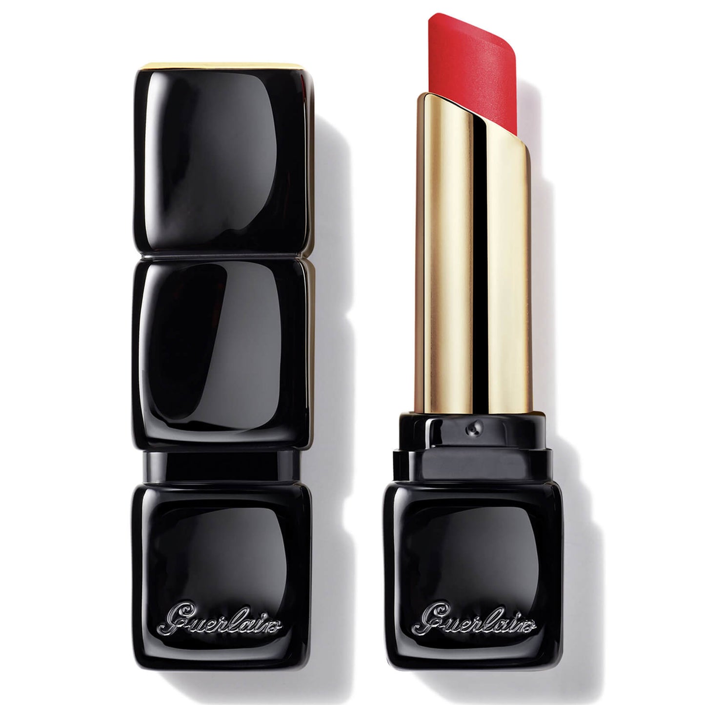 GUERLAIN Kisskiss Tender Matte 16 Hour Comfort Lightweight Luminous Matte Lipstick 2.8g (Various Shades) - 214 Romantic Nude