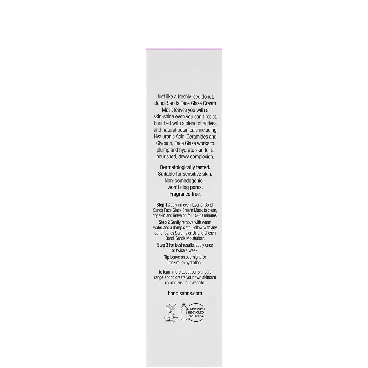 Bondi Sands Cream Mask Face Glaze