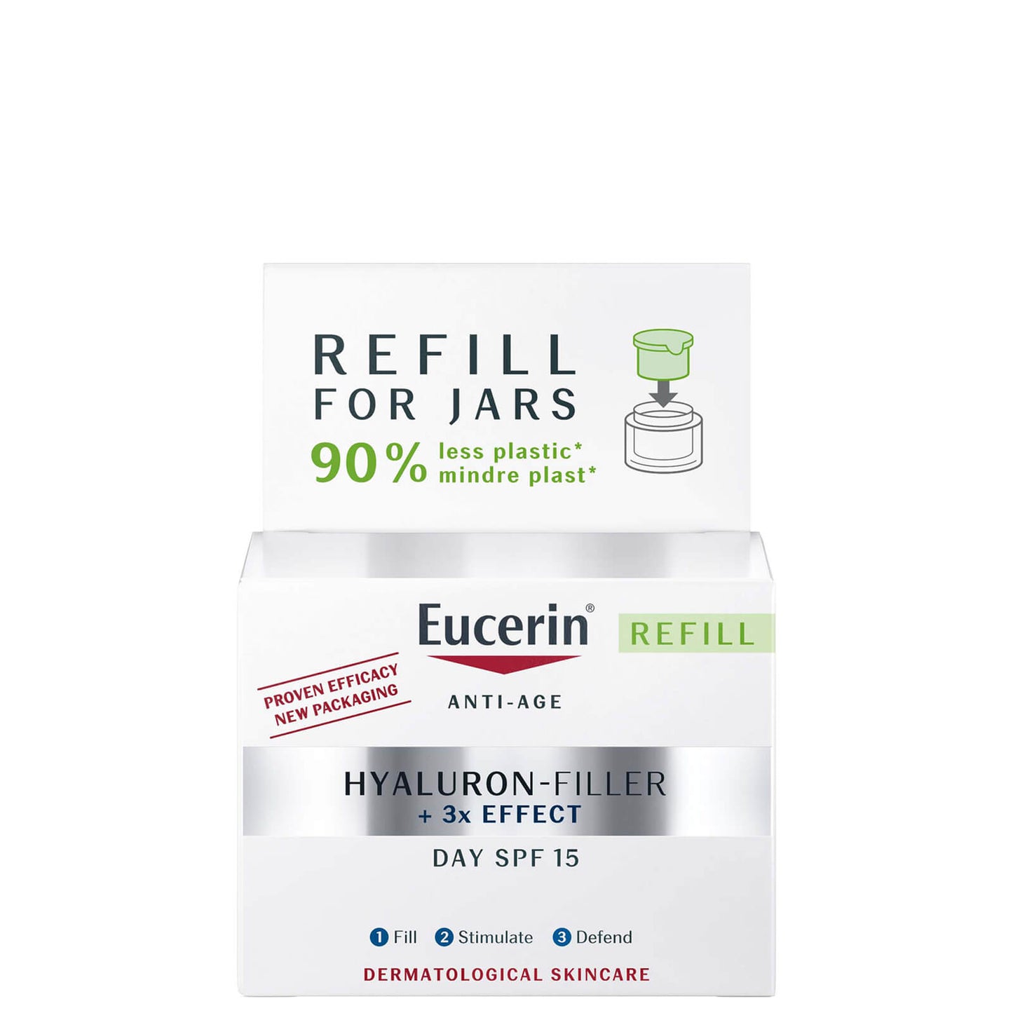 Hyaluron-Filler + 3x EFFECT Dagcrème Droge Huid SPF 15 NAVULLING