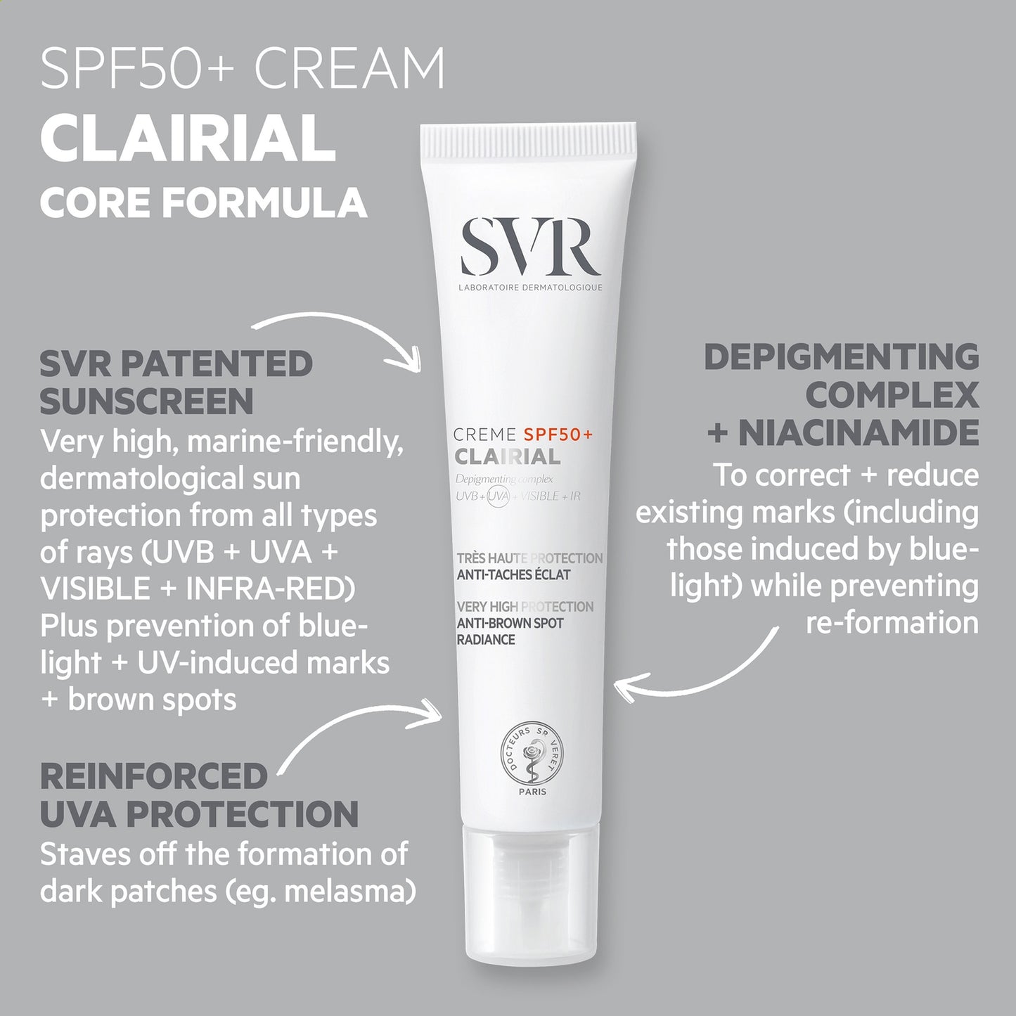 SVR CLAIRIAL Hyperpigmentation Cream SPF50+ 40ml