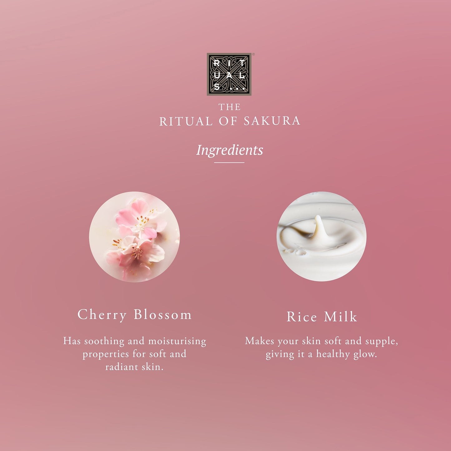 Rituals The Ritual of Sakura Floral Cherry Blossom & Rice Milk Recovery Hand Balm 70ml