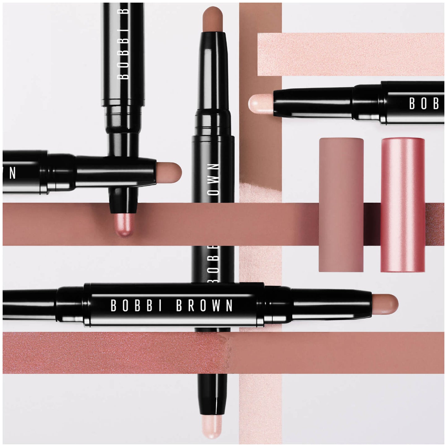 Bobbi Brown Long-Wear Cream Shadow Stick Duo (Various Shades) - Pink Mercury/Nude Beach