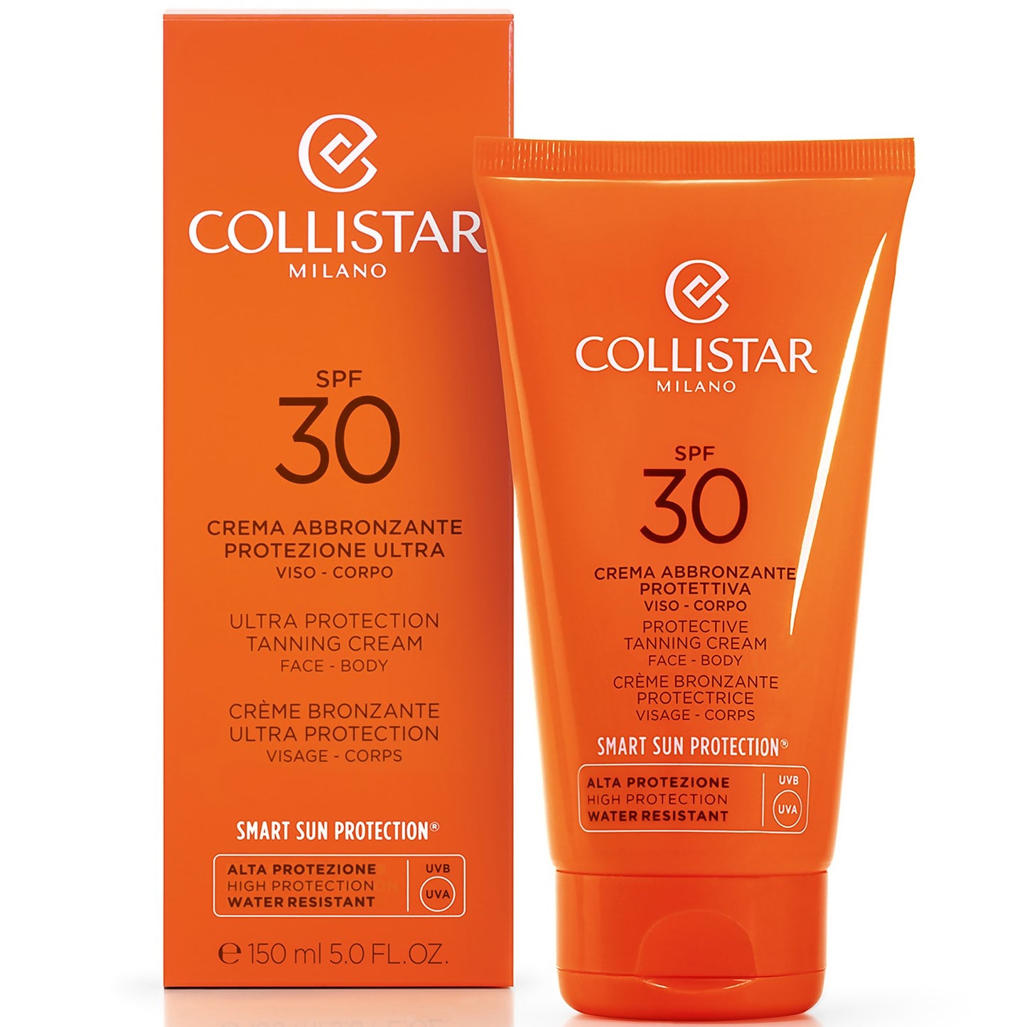 Collistar Sun Care Protective Tanning Cream Face - Body SPF 30