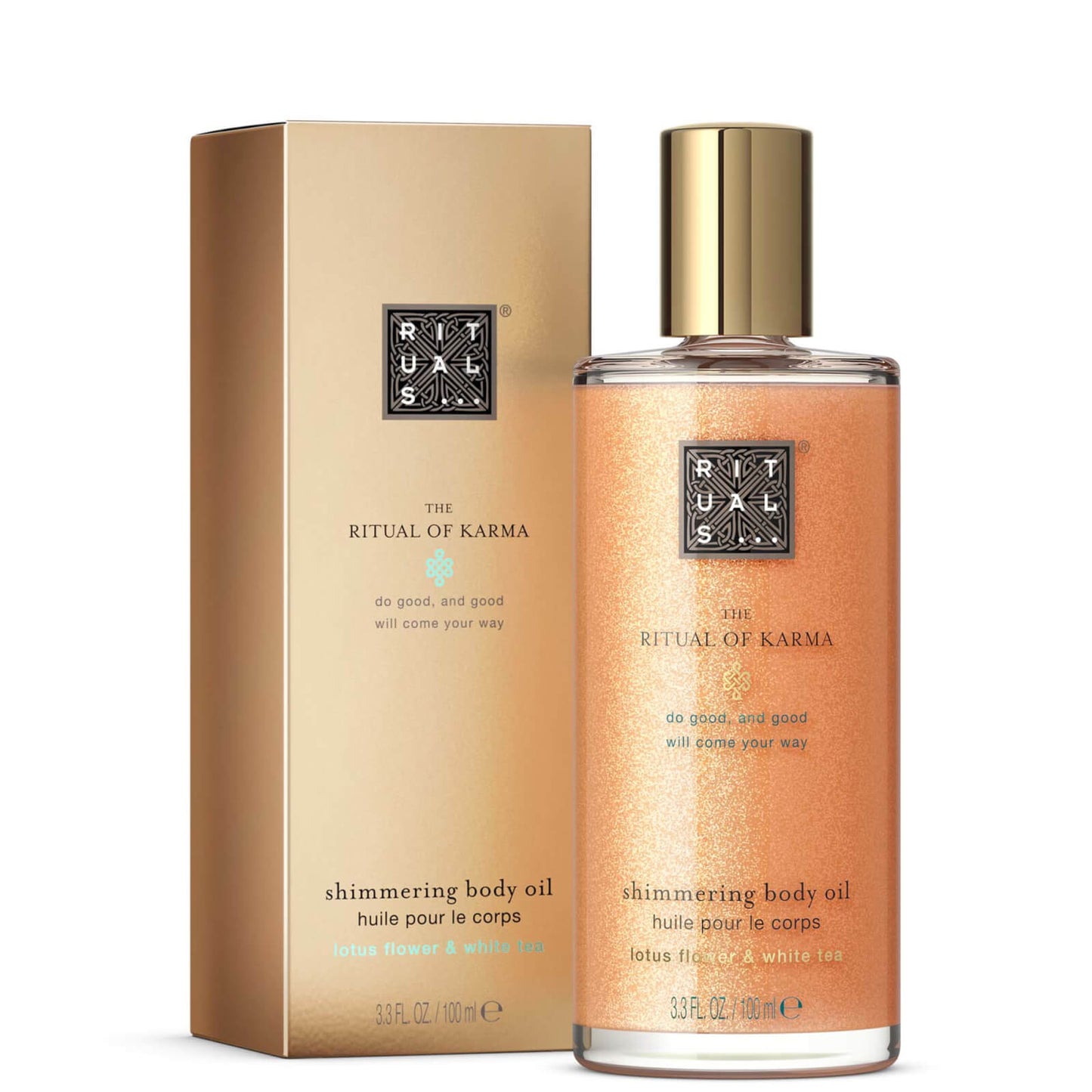 Rituals The Ritual of Karma Delicately Sweet Lotus & White Tea Shimmer Body Oil 100ml