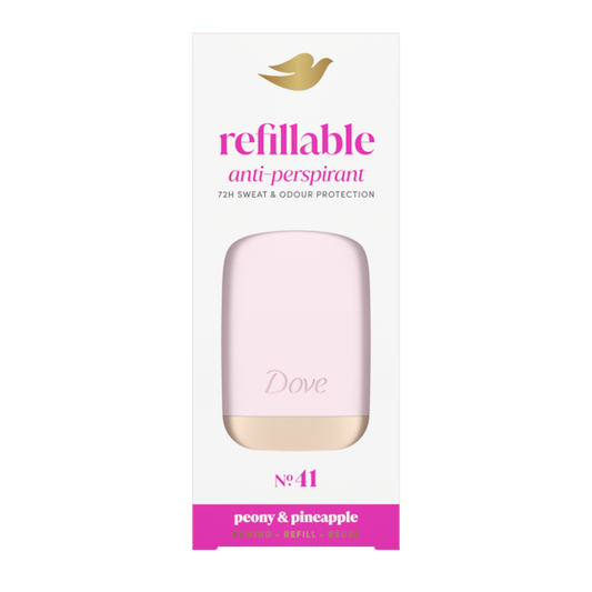 Dove 72hr Peony & Pineapple Antiperspirant Refill + Case Starter Kit 35ml