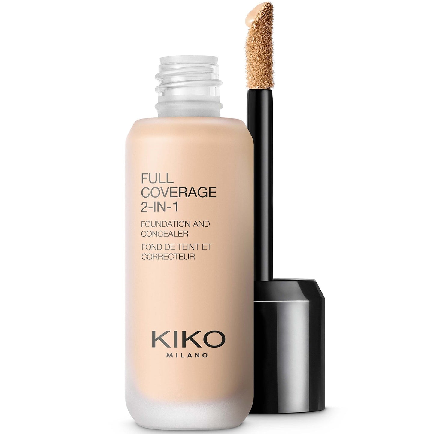 KIKO Milano Full Coverage 2-in-1 Foundation and Concealer 25ml (Various Shades) - 01 Neutral