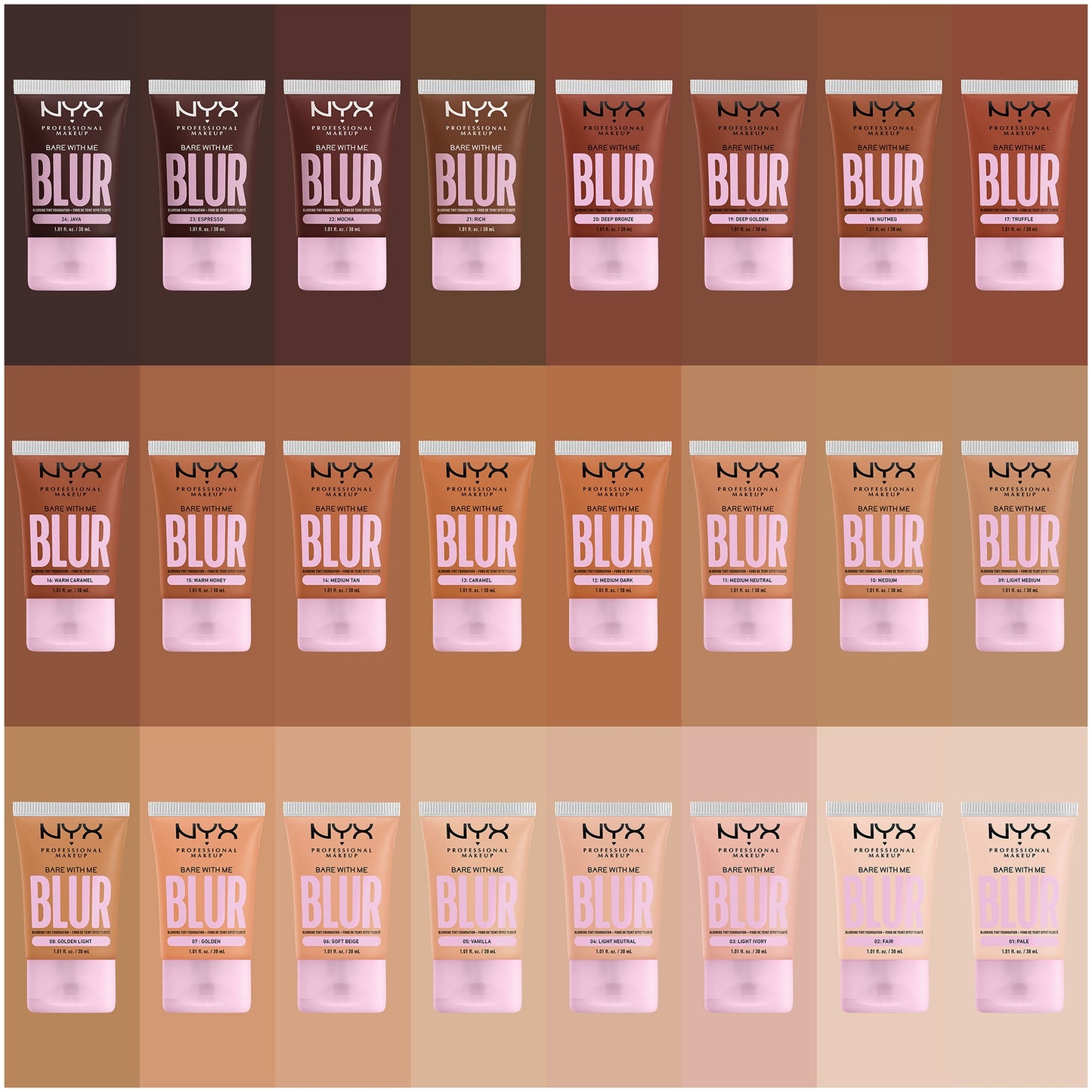 NYX Professional Makeup Bare With Me Blurring Tint Foundation