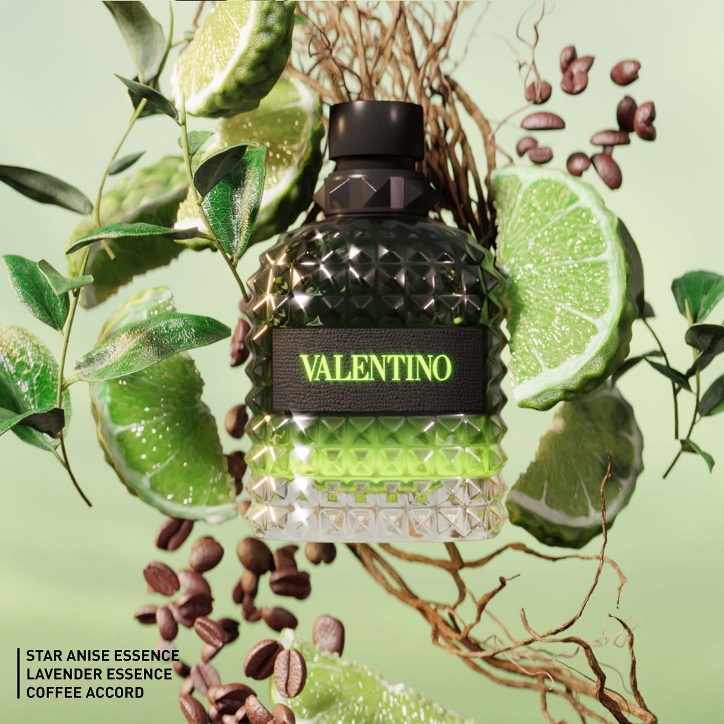 Valentino Born In Roma Uomo Green Stravaganza