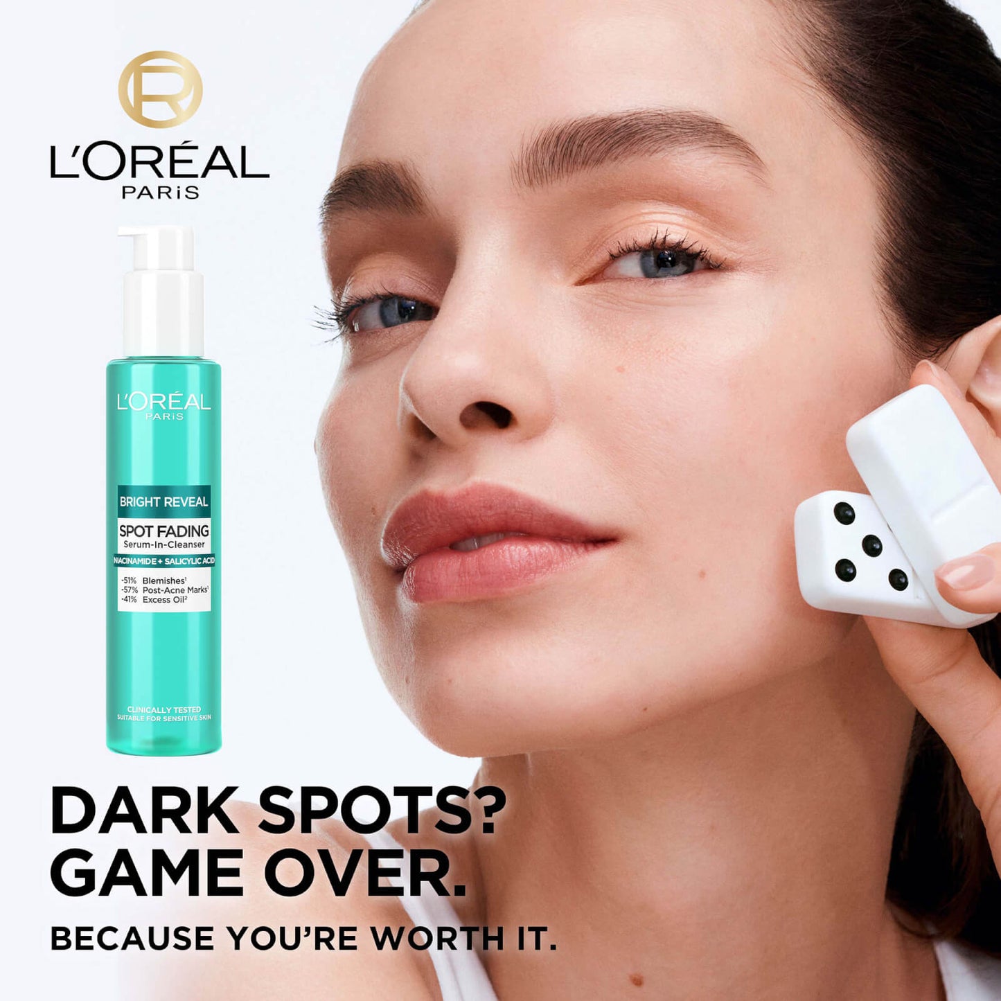 Bright Reveal Spot Fading Serum-in-Cleanser with Niacinamide and Salicylic Acid 150ml