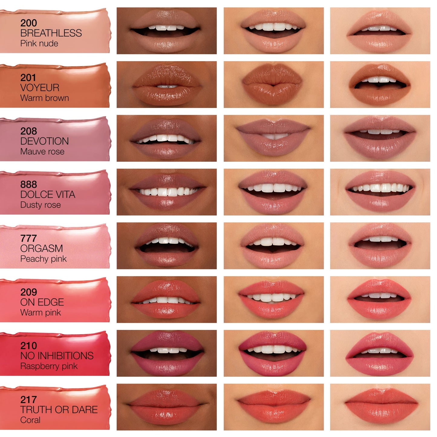NARS Afterglow Sensual Shine Lipstick 1.5g (Various Shades) - All In