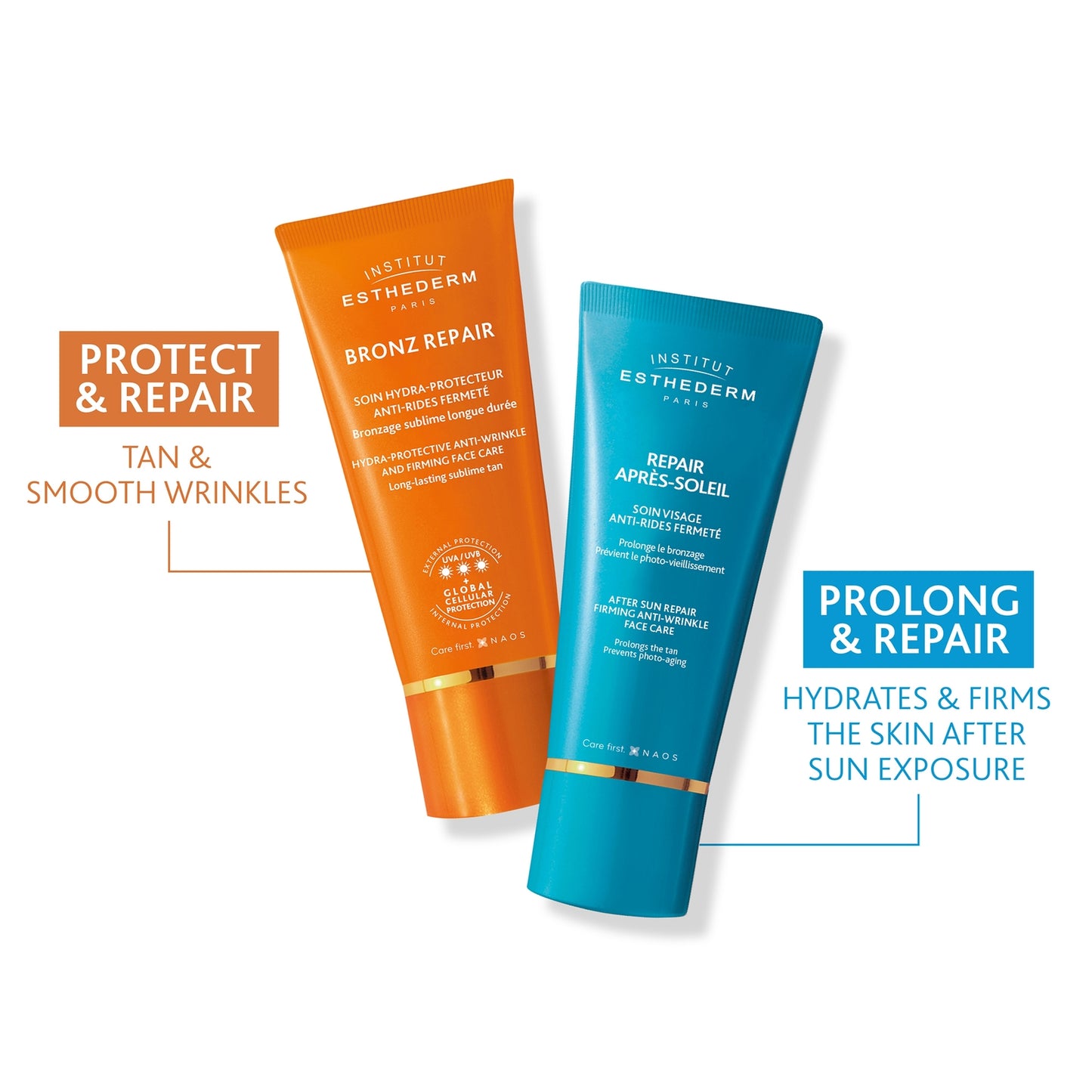 Institut Esthederm Bronz Repair Wrinkles' Smoothing and Firming UVA/UVB Face Cream with Strong Sun Protection 50ml