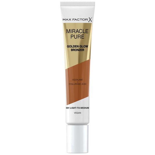 Max Factor Miracle Pure Golden Glow Bronzer 15ml (Various Shades) - 001 Light to Medium