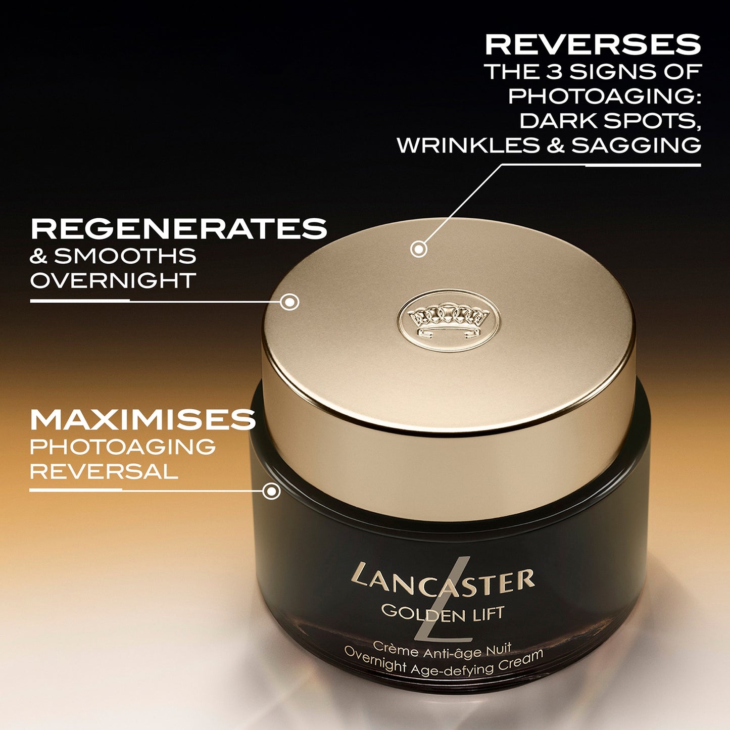 Lancaster Gezichtscrème Golden Lift Nachtcrème Dames 50ml