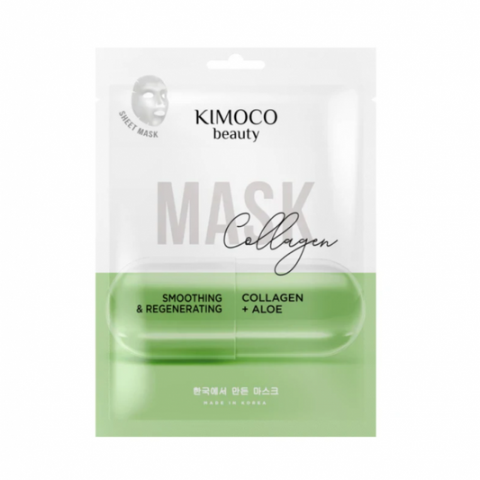Kimoco Beauty Smoothing & Regenerating Collagen & Aloe Face Sheet Mask