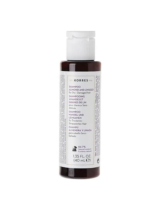 Korres - Almond & Linseed Shampoo - 40 ml