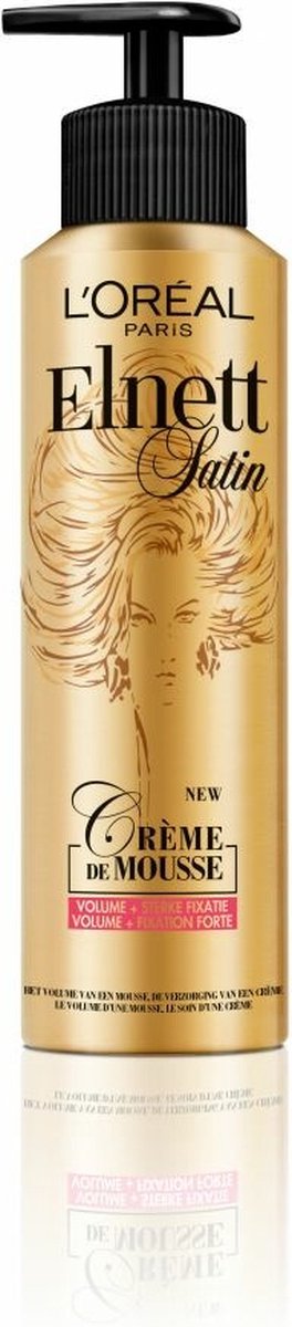 L'Oréal Paris Elnett Crème de Mousse Volume Haarmousse - 3 x 200 ml - Voordeelverpakking