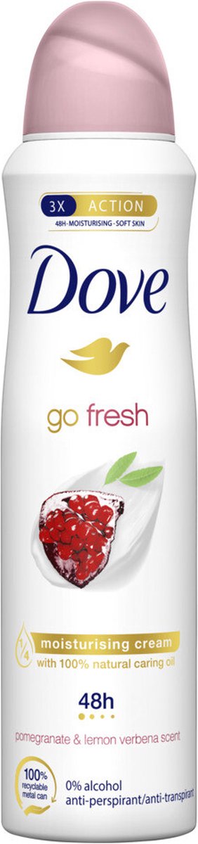 6x Dove Deospray Go Fresh Pomegranate 150 ml
