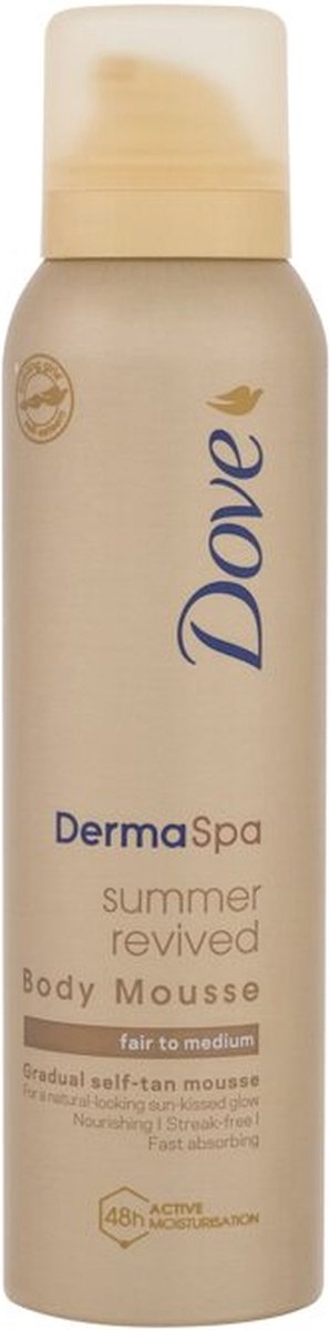 Dove DermaSpa Zelfbruiner Tanning Mousse Fair-Medium voor een zomers gebruinde huid - 150ML