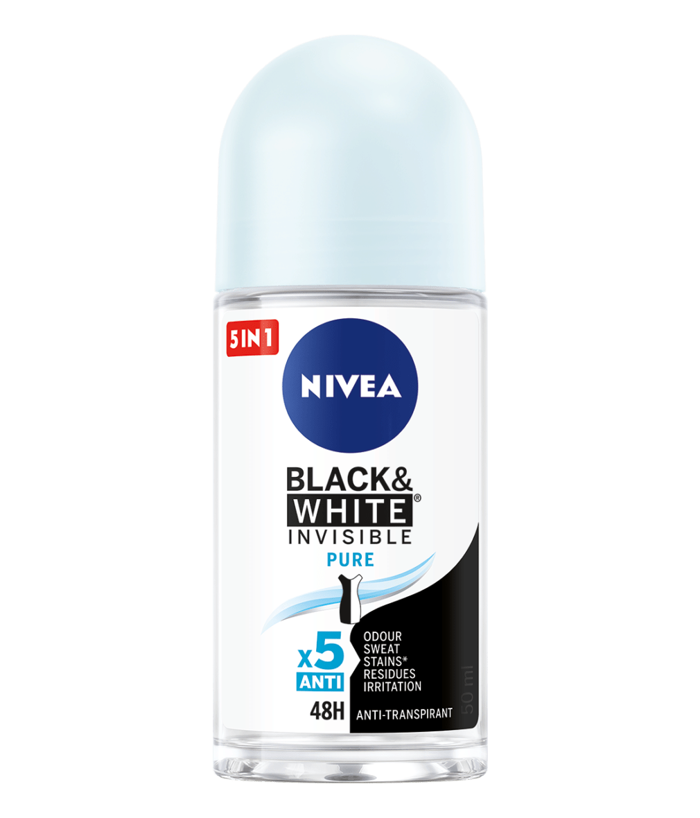 NIVEA Black & White Pure Anti-Transpirant Roll-on 50ml