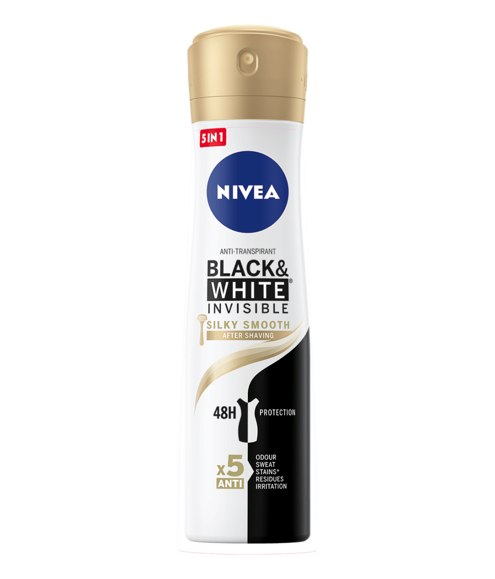 NIVEA Black & White Silky Smooth Anti-Transpirant 150ml